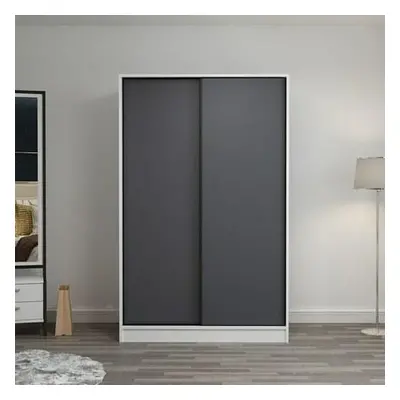 Hanah Home Wardrobe Kale White Anthracite - 2308 WhiteAnthracite