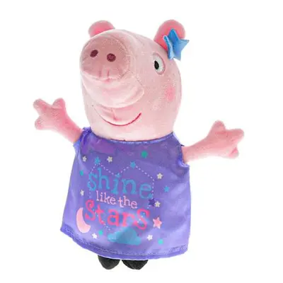 Peppa Pig Happy Party plyšový fialové oblečení