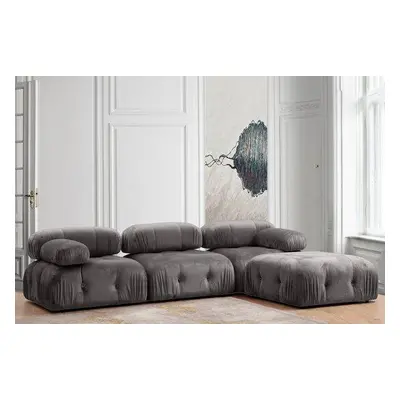 Atelier del Sofa Corner Sofa Bubble Corner ( L1-O1-1R -Puf) - Grey