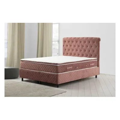 Hanah Home Double Mattress, Base & Headboard Sonata Set 150 x 200 - Dusty Rose