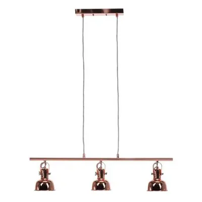 Kondela Visící lampa v retro stylu, kov, rose gold, AVIER TYP 4