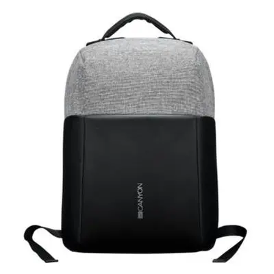 CANYON BP-9 batoh proti krádeži, pro 15.6" – 17" notebook, integrovaný USB konektor, černo-šedá,