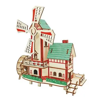 Woodcraft Dřevěné 3D puzzle Větrný mlýn