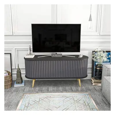 Hanah Home TV Stand Stor - Black, Anthracite BlackAnthracite