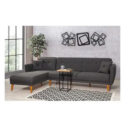 Atelier del Sofa Corner Sofa-Bed Aria Corner - Anthracite