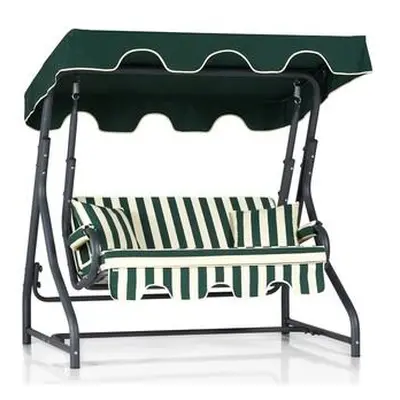 Hanah Home Garden Double Swing Chair Morus 2 - Green, White, Black GreenWhiteBlack