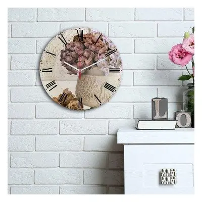 Wallity Decorative MDF Clock 3030MS-050 Multicolor