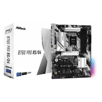 ASRock B760 PRO RS/D4 / Intel B760 / LGA1700 / 4x DDR4 / 3x M.2 / HDMI / DP / USB-C / ATX, B760 