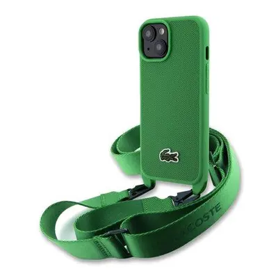 Lacoste Iconic Petit Pique Crossbody Woven Logo Zadní Kryt pro iPhone 15 Green