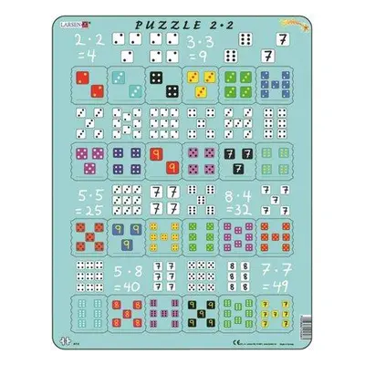 LARSEN Puzzle Násobení s kostkami 24 dílků (nedostupné)