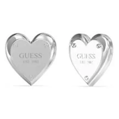 Guess Ocelové náušnice se srdíčkem All You Need Is Love JUBE04209JWRHT/U