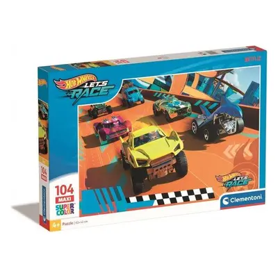 CLEMENTONI Puzzle Hot Wheels MAXI 104 dílků