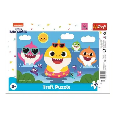 TREFL Puzzle Baby Shark: Veselí žraloci 15 dílků