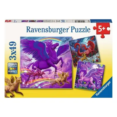 RAVENSBURGER Puzzle Mýtičtí vladaři 3x49 dílků