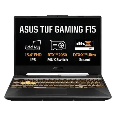 ASUS TUF Gaming F15 - i5-11400H/8GB/512GB SSD/RTX 2050 4GB/15,6"/16:9/FHD/IPS/144Hz/2y PUR/Windo