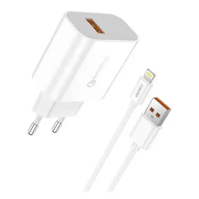 Rychlonabíječka Foneng 1x USB QC3.0 EU46 + kabel USB Lightning