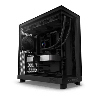 NZXT skříň H6 Flow dvoukomorová / MidT / 3x120mm fan / 2xUSB 3.2 / USB-C / prosklená bočnice i č