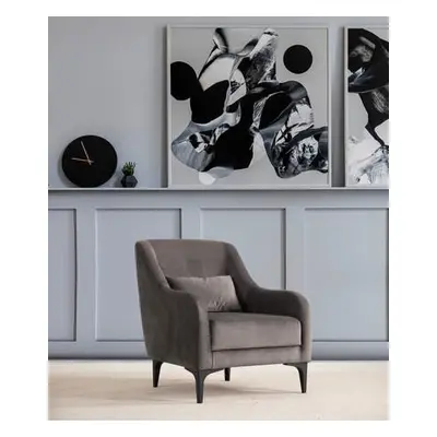 Atelier del Sofa Wing Chair Astana - Anthracite