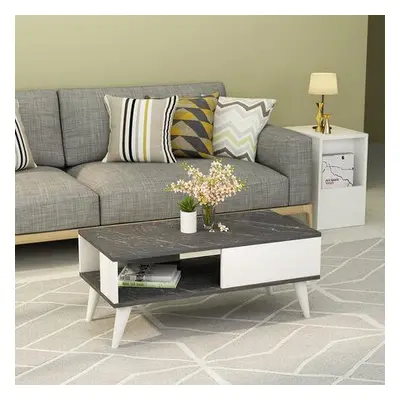 Hanah Home Coffee Table Seul - Black, White BlackWhite