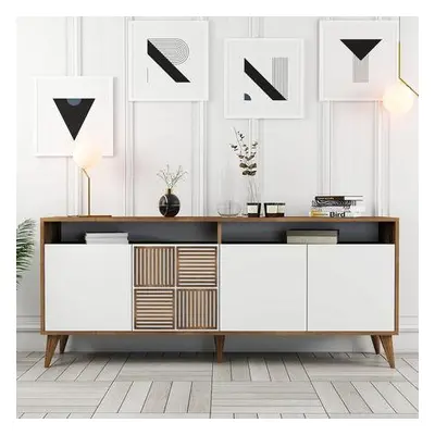 Hanah Home Console Milan - Walnut, White WalnutWhite