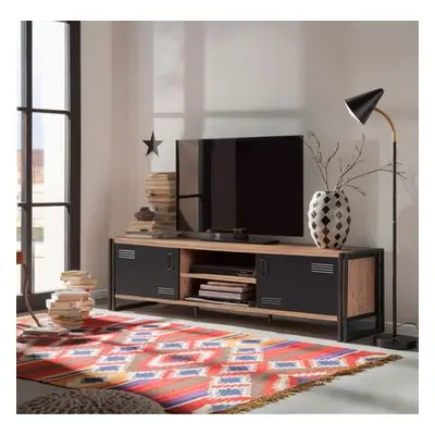 Hanah Home TV Stand Cosmo Rex Atlantic PineBlack