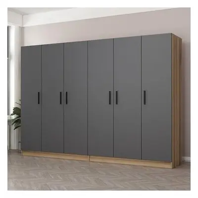 Hanah Home Wardrobe Kale - 7511 Anthracite