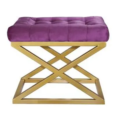 Atelier del Sofa Pouffe Capraz - Gold,Purple GoldPurple