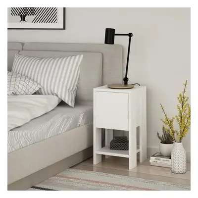 Hanah Home Nightstand Ema - White, White