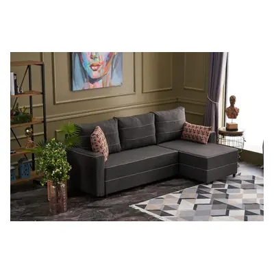 Atelier del Sofa Corner Sofa-Bed Ece Right - Anthracite