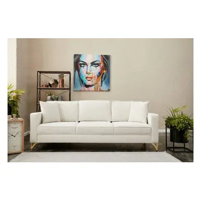 Atelier del Sofa 3-Seat Sofa Berlin - Cream, Gold CreamGold