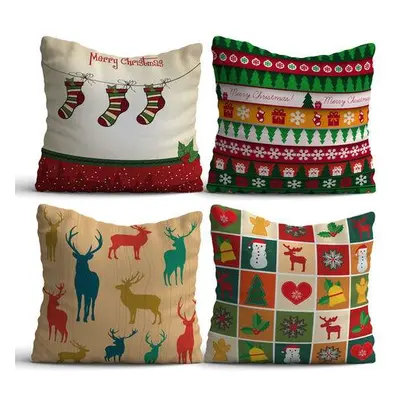 Aberto Design Cushion Set (4 Pieces) NYXMAS05 Multicolor