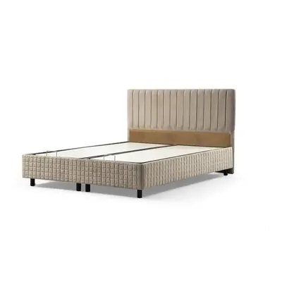 Hanah Home Double Bed Base & Headboard Safir 160 x 200 - Brown