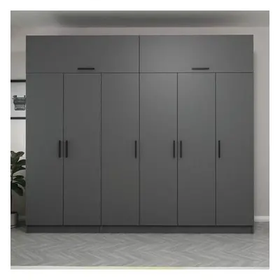 Hanah Home Wardrobe Kale - 5175 Anthracite