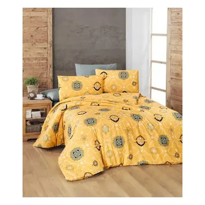 L'essentiel Maison Ranforce Single Quilt Cover Set Legend YellowGreyWhiteBlack