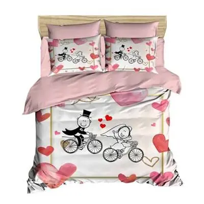 L'essentiel Maison Single Quilt Cover Set 216 PinkWhiteRed