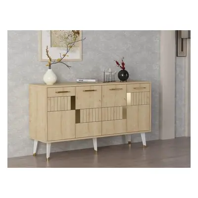 Hanah Home Console Moda - Sapphire, Oak, Gold SapphireOakGold