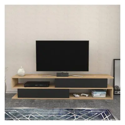 Hanah Home TV Stand Cortez - Oak, Anthracite OakAnthracite