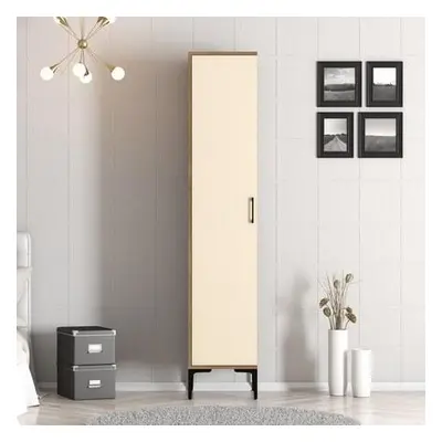 Hanah Home Wardrobe Kumsal S - Walnut, Cream WalnutCream