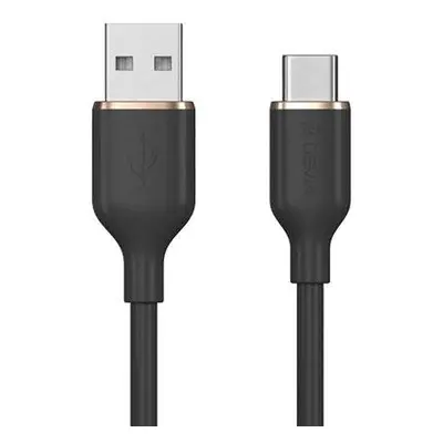 Devia kábel USB-A to USB-C Jelly Series Silicone Cable 1.2m - Black