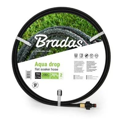 BRADAS Zahradní zavlažovací hadice 15m 1/2" AQUA-DROP FLAT