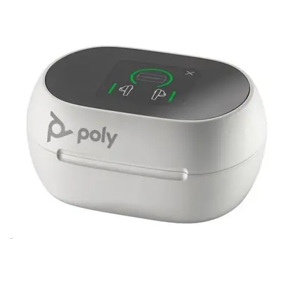 Poly bluetooth headset Voyager Free 60+, BT700 USB-C adaptér, dotykové nabíjecí pouzdro, bílá