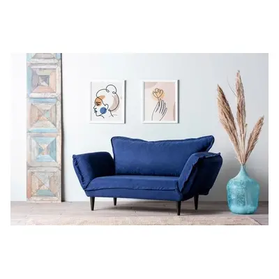 Atelier del Sofa 2-Seat Sofa-Bed Vino Daybed - Navy Blue