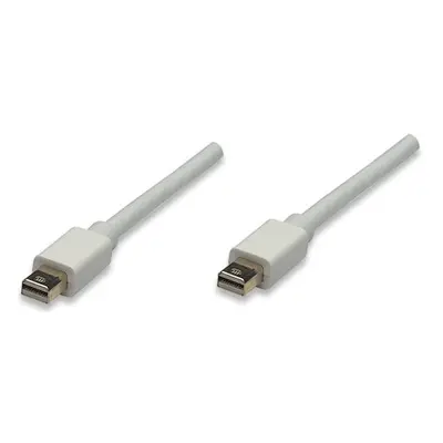 MANHATTAN kabel Mini DisplayPort, Male to Male, 1m, White