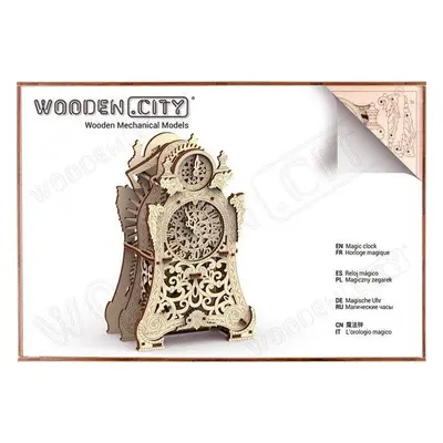 WOODEN CITY 3D puzzle Kouzelné hodiny 149 ks