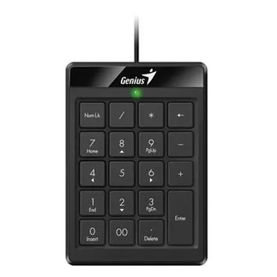 GENIUS NumPad 110/ Drátová/ USB/ slim design/ černá, 31300016400