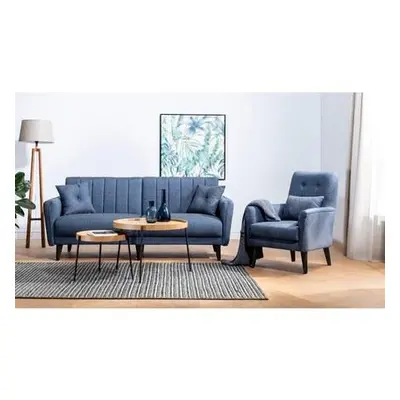 Atelier del Sofa Sofa-Bed Set AQUA-TAKIM6-S 1048 Navy Blue