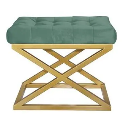 Atelier del Sofa Pouffe Capraz - Gold, Green v2 GoldGreen