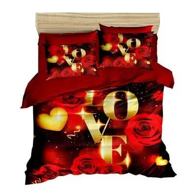 L'essentiel Maison Single Quilt Cover Set 158 RedGold