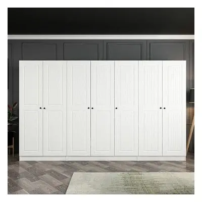 Hanah Home Wardrobe Kale Mebran - 4776 White