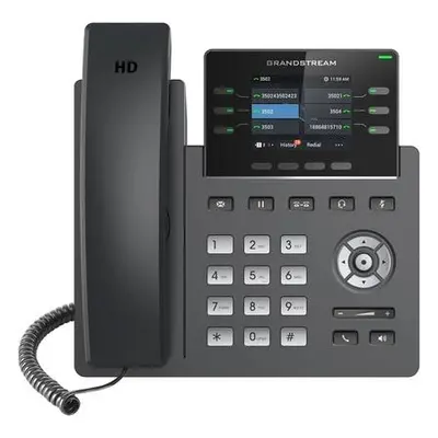 Grandstream GRP2613 VoIP telefon, 3x SIP, barevný podsvícený 2,8" displej, 2x Gbps RJ45, PoE